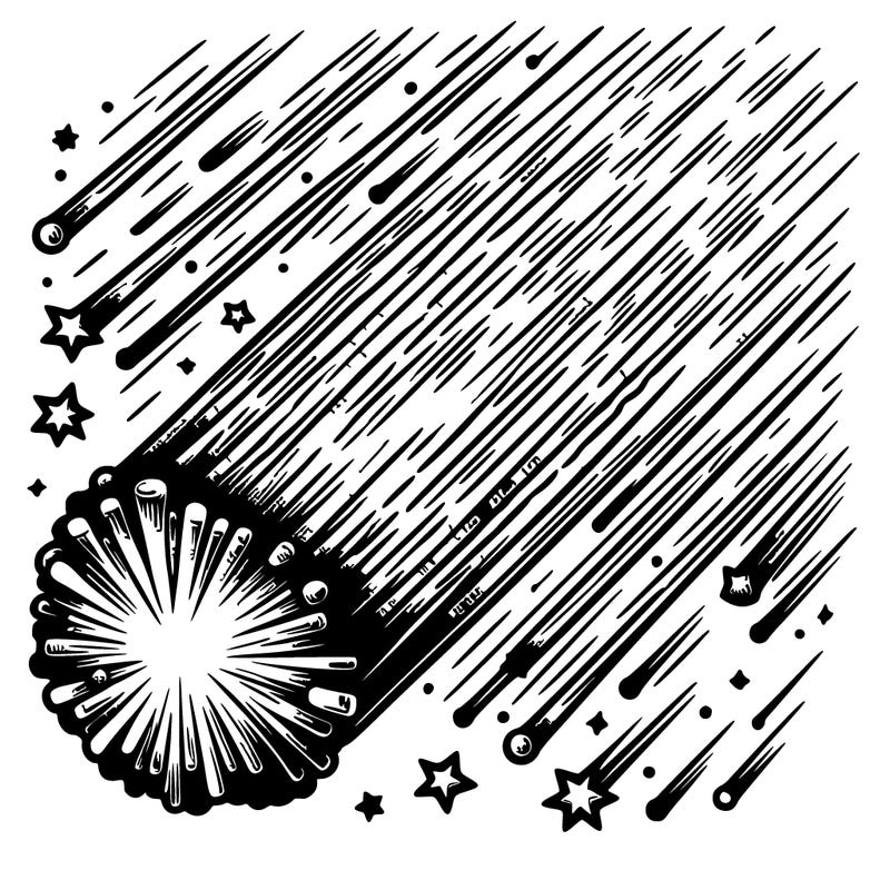 meteor shower realistic