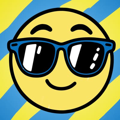 emoji with sunglasses