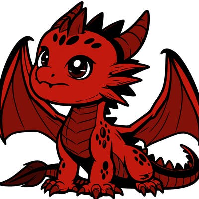 fierce baby night dragon