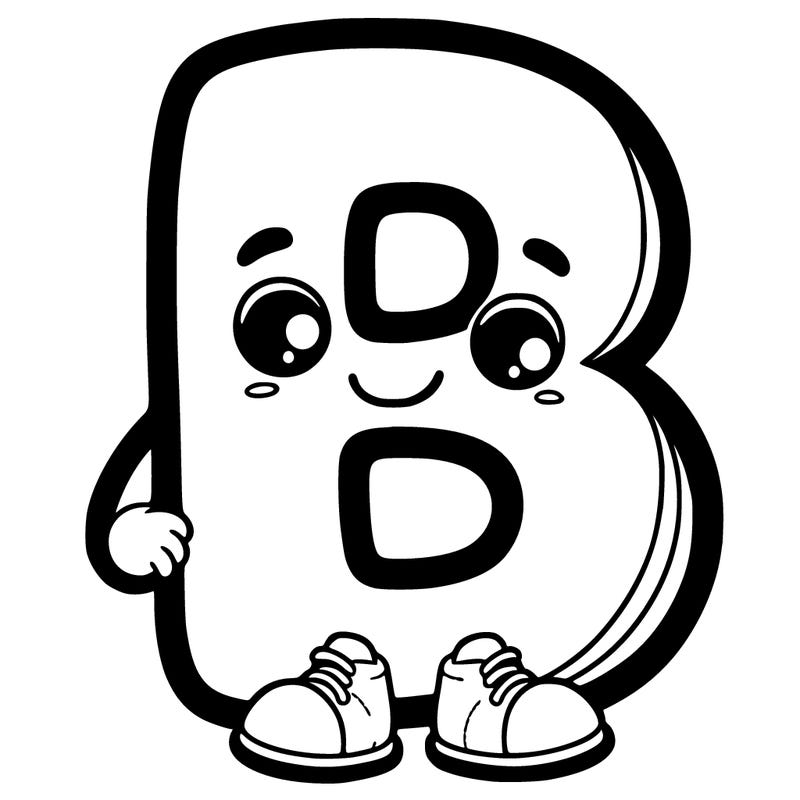 plain letter “b”