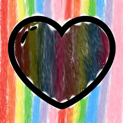 a blank heart