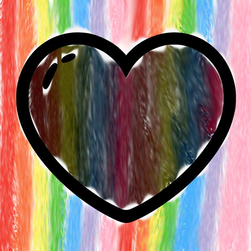 a blank heart