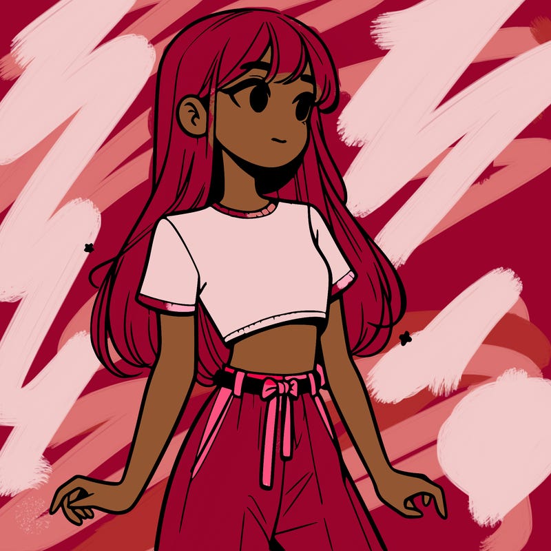 girl in a cute crop top