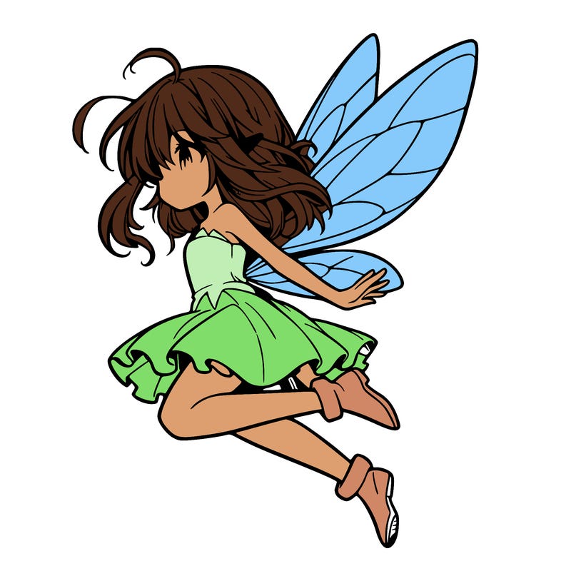 manga fairy flying