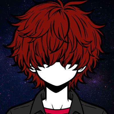 manga boy fluffy hair covering his eyes