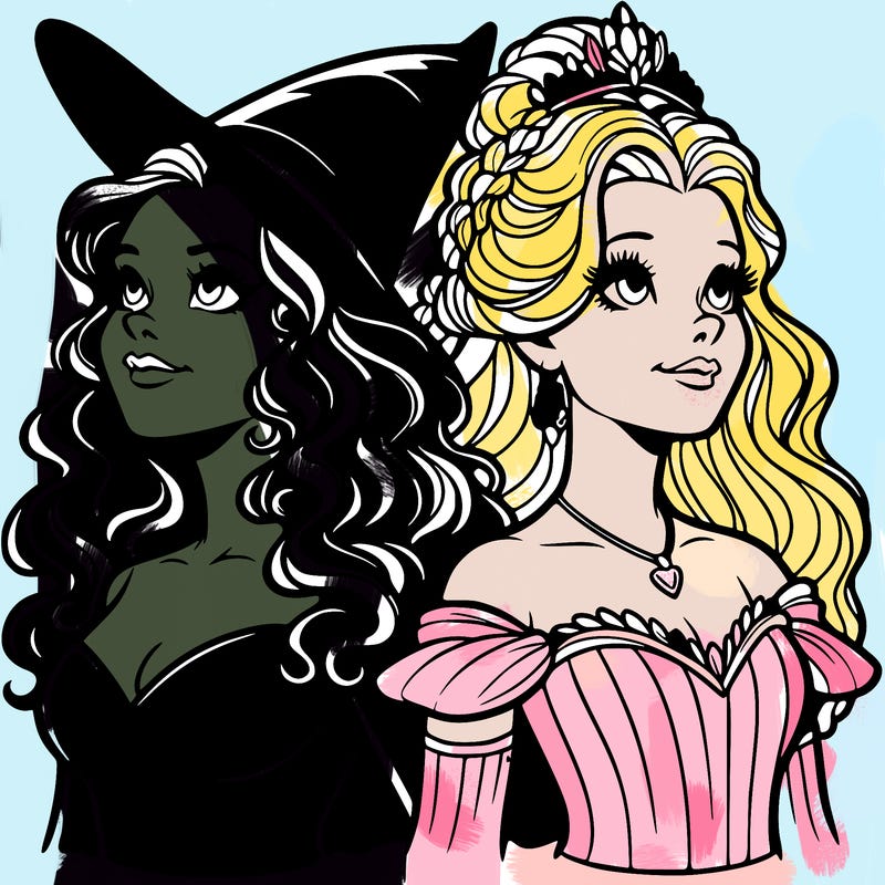 'elphaba and glinda (realistic)
