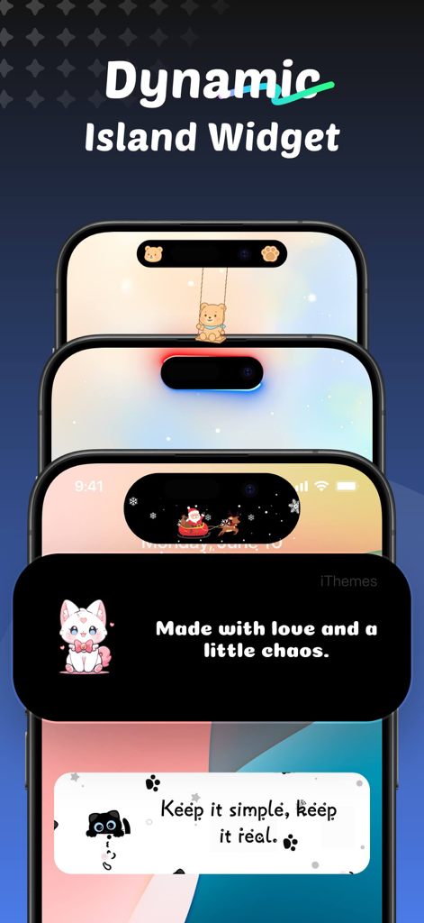 Custom Dynamic Island animations and aesthetic widgets for iPhone