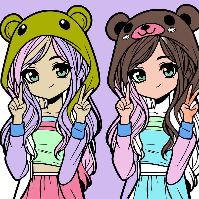 teen girl in animal costume