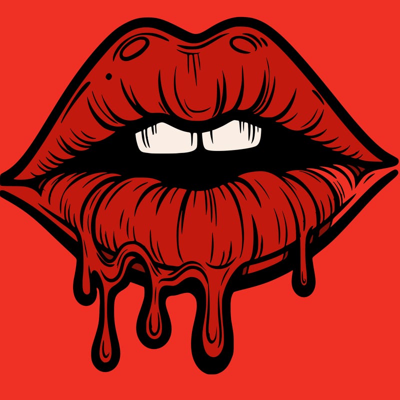 lips that look realistic and drip