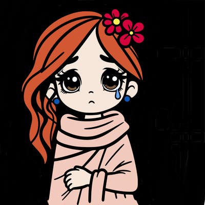 a beautiful girl, but she was worn down by poverty and need.