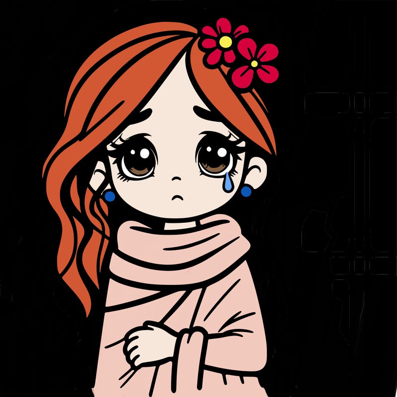 a beautiful girl, but she was worn down by poverty and need.