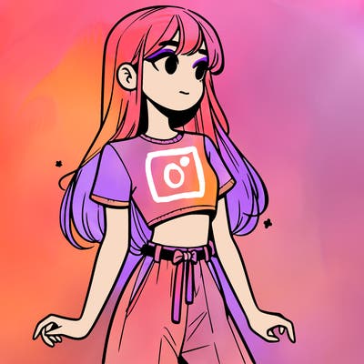 girl in a cute crop top