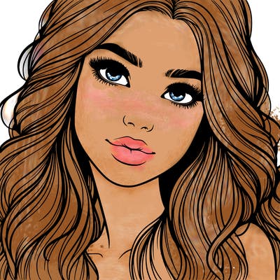 beautiful realistic girl