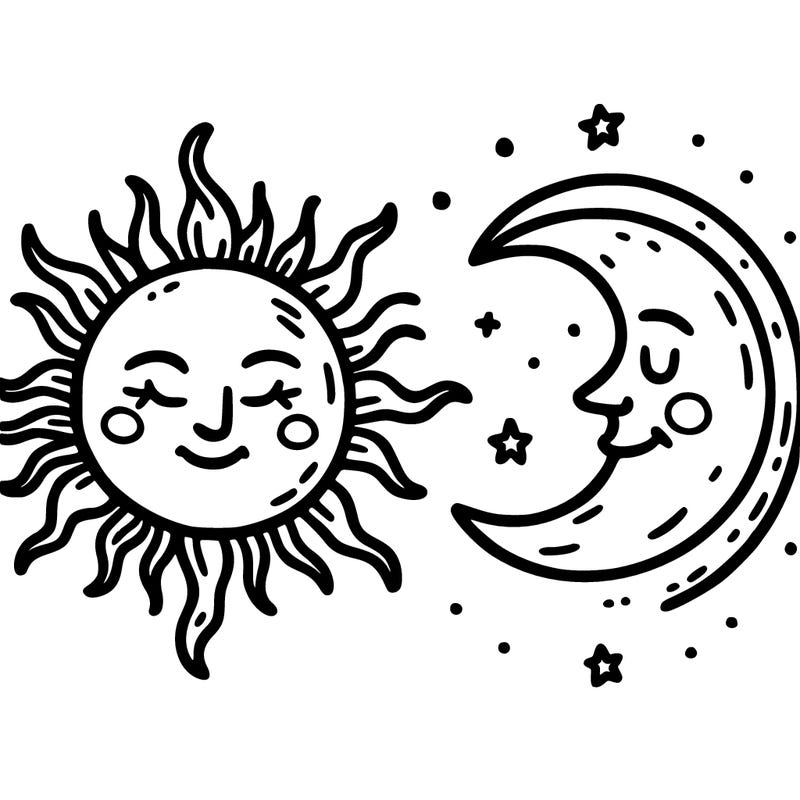 sun and moon