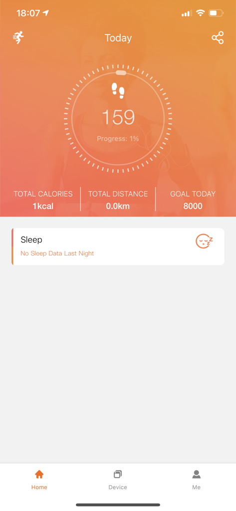 FitCloudPro - FitCloudPro home screen showing daily steps calories and activity progress