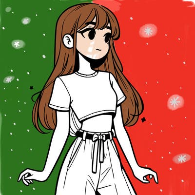 girl in a cute crop top