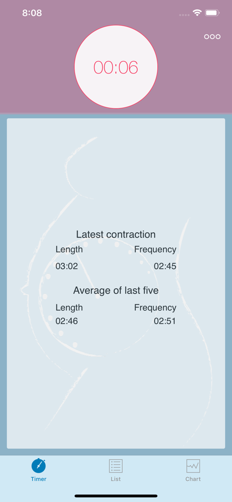Labor Contraction Timer - Health & Fitness App | MWM