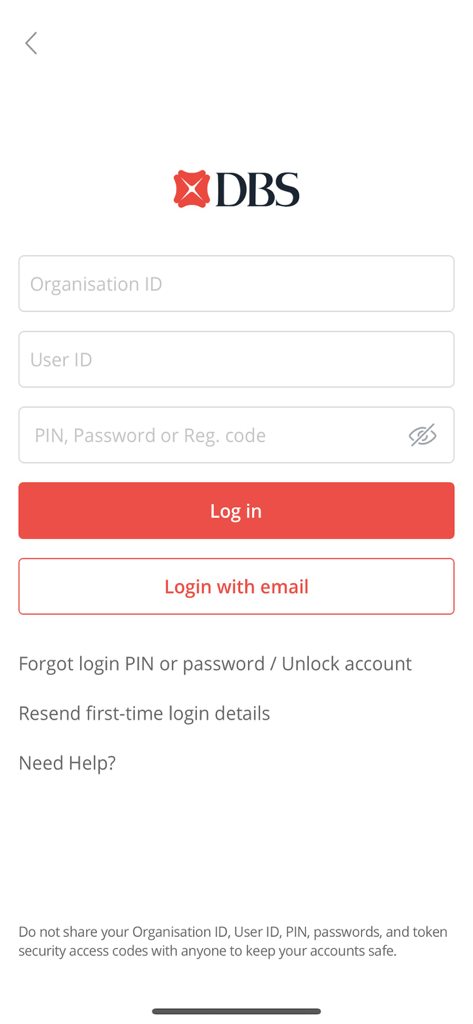 DBS IDEAL Mobile - DBS IDEAL Mobile login page for corporate and institutional banking