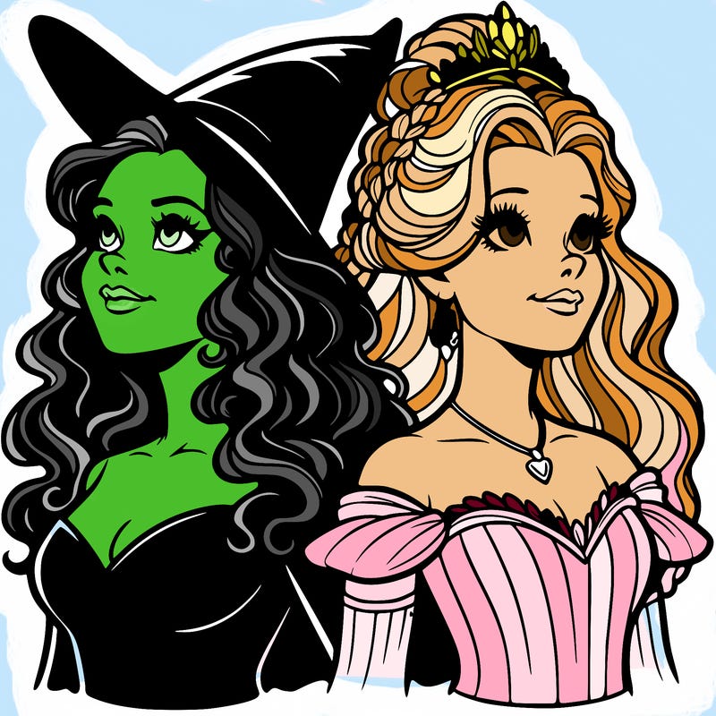 'elphaba and glinda (realistic)
