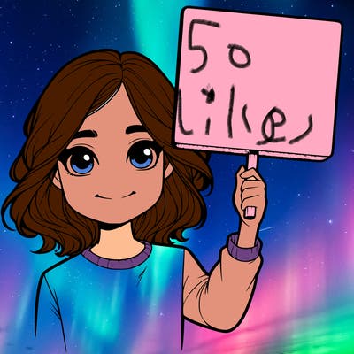 realistic girl holding up a sign