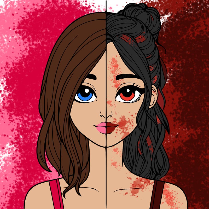 realistic girl split