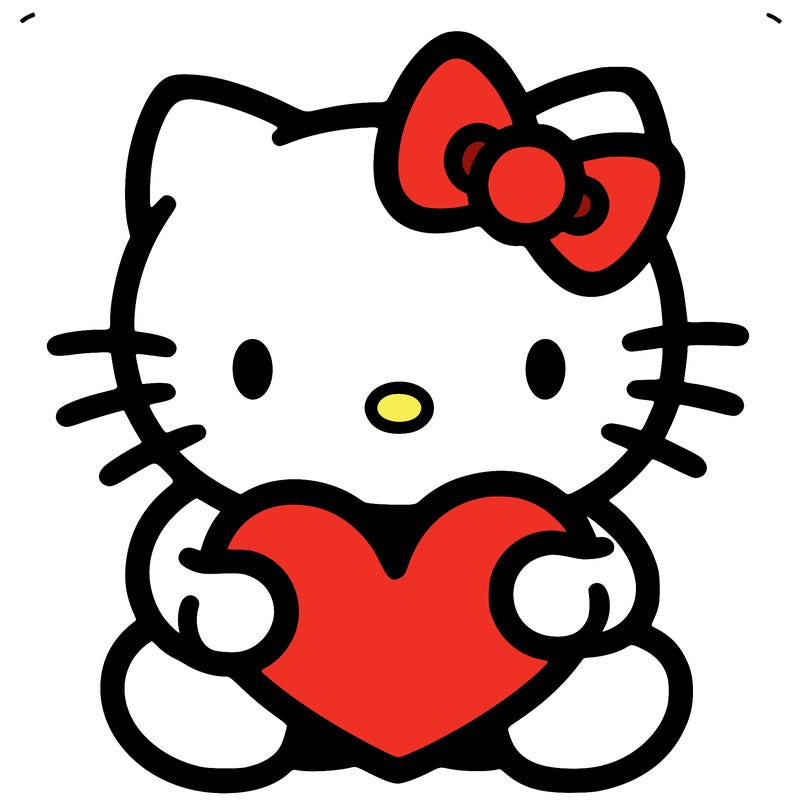 hello kitty with heart