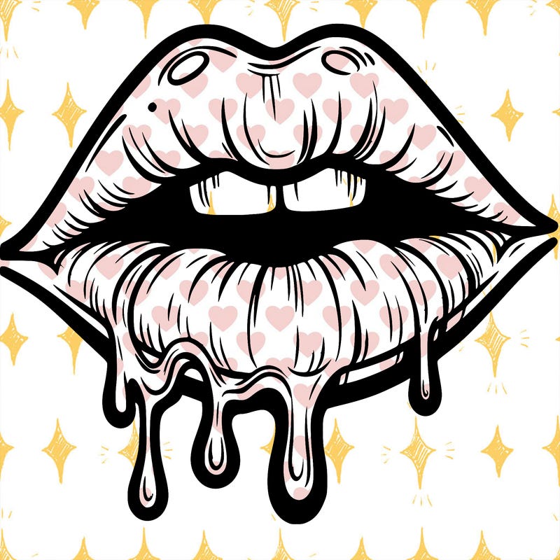 lips that look realistic and drip