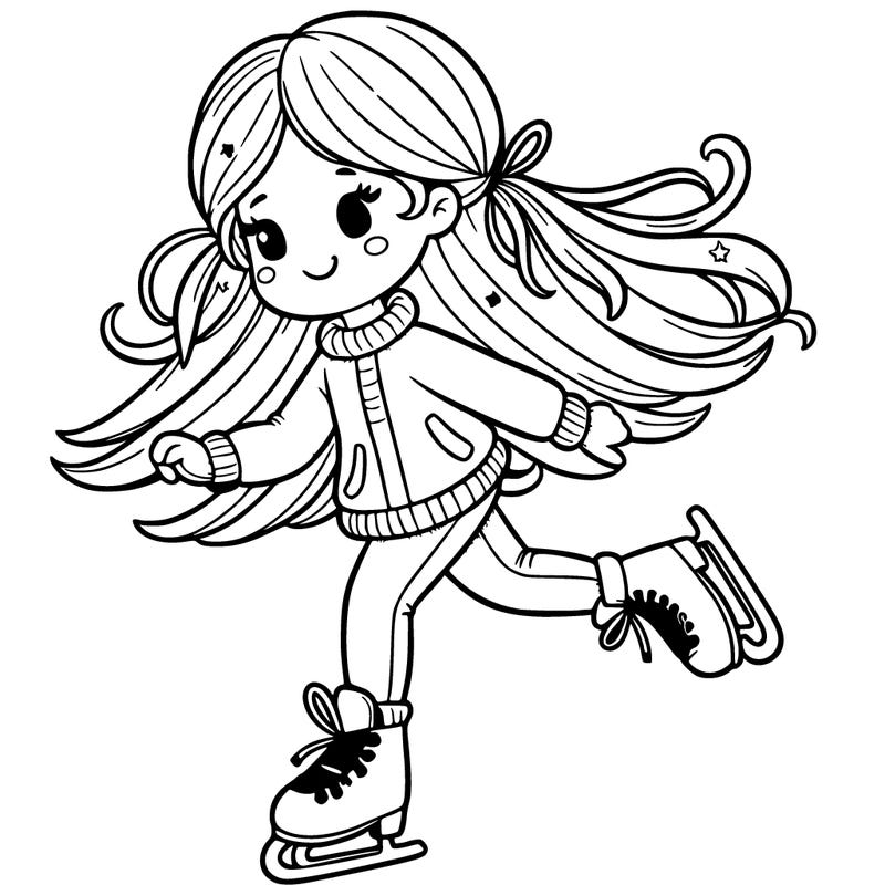 girl with skating