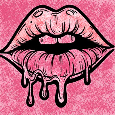 lips that look realistic and drip