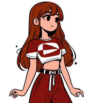 girl in a cute crop top