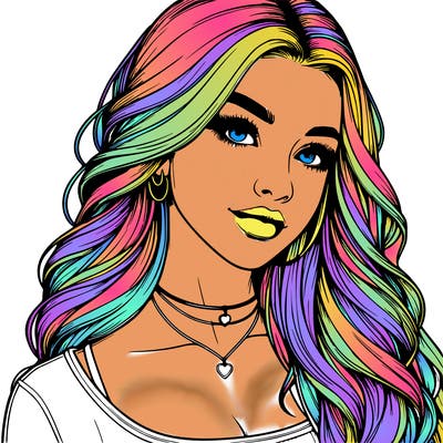 detailed realistic girl