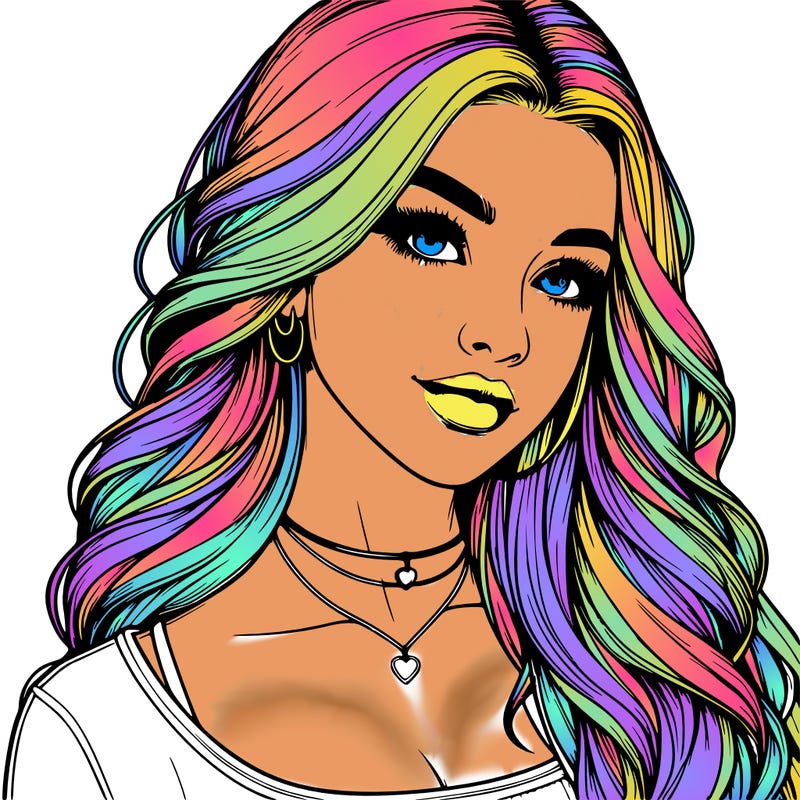 detailed realistic girl