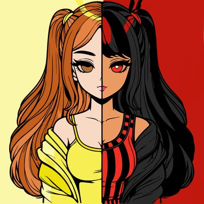 realistic girl split