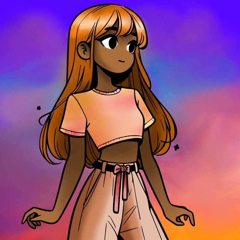 girl in a cute crop top