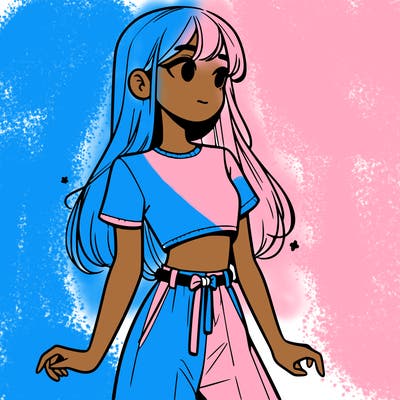 girl in a cute crop top