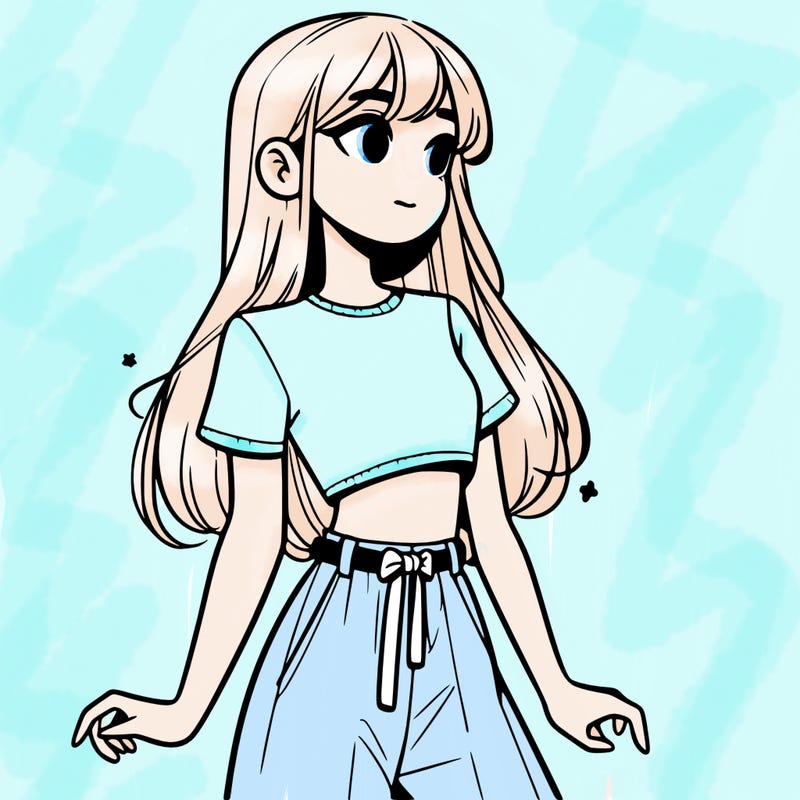 girl in a cute crop top