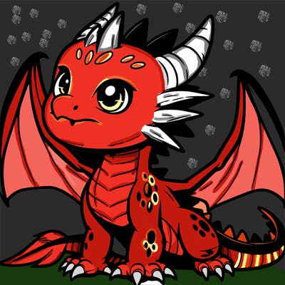fierce baby night dragon