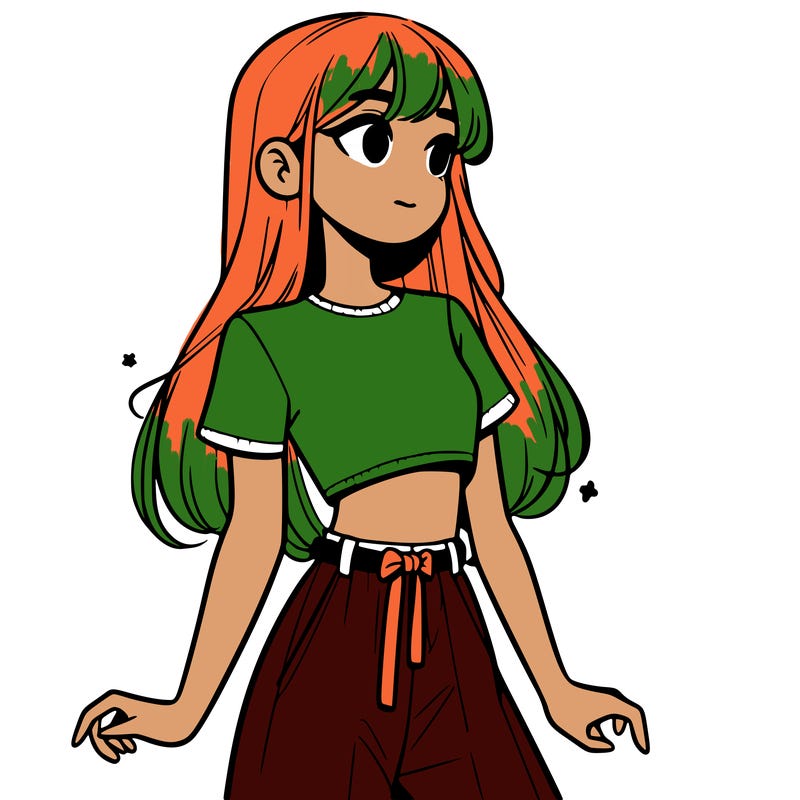 girl in a cute crop top