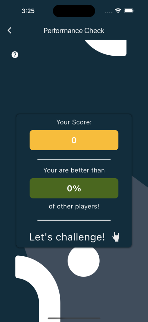 Écran de vérification des performances dans l'application Boulderball montrant le score de l'utilisateur et le classement du joueur.