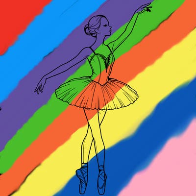 realistic ballerina