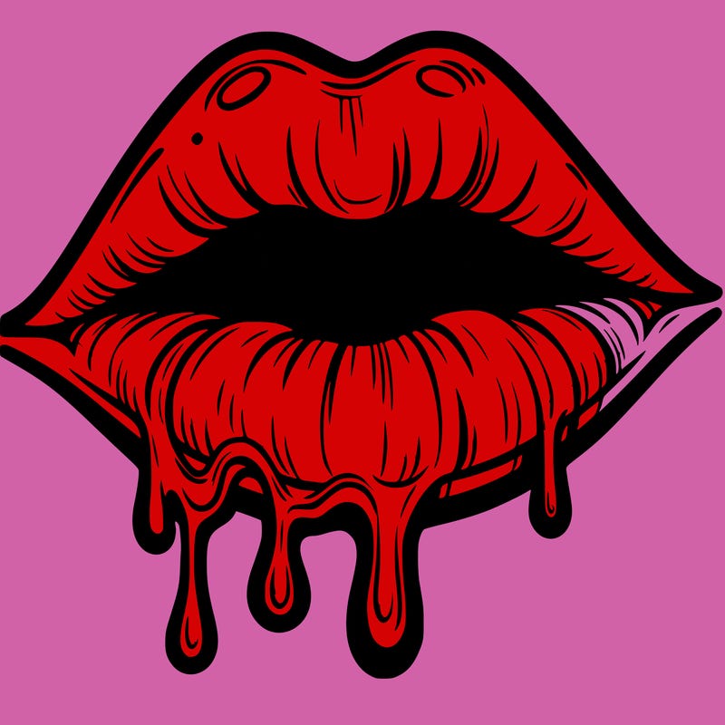 lips that look realistic and drip
