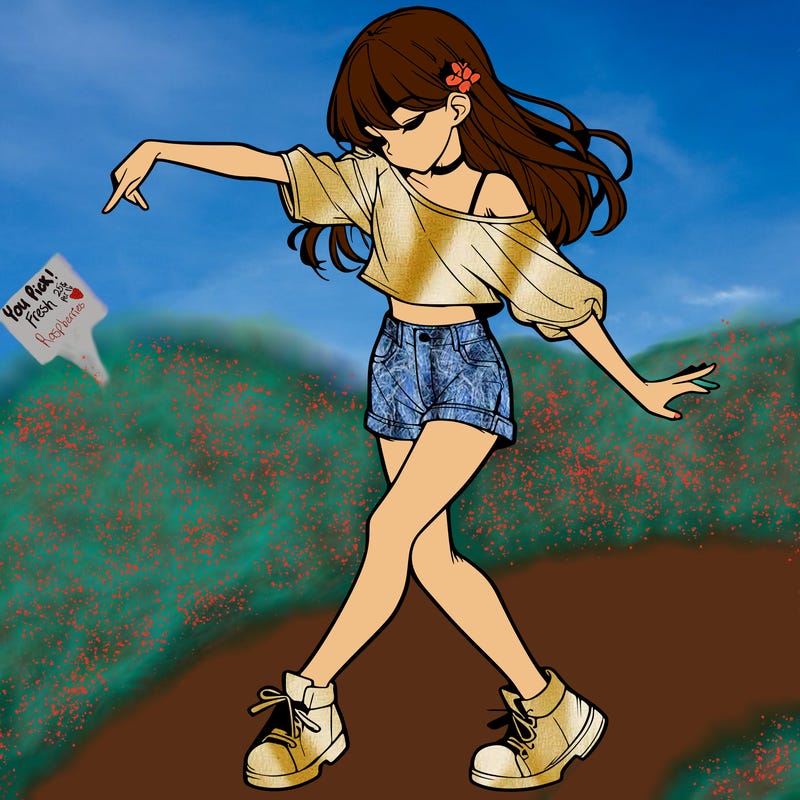 realistic girl danceing