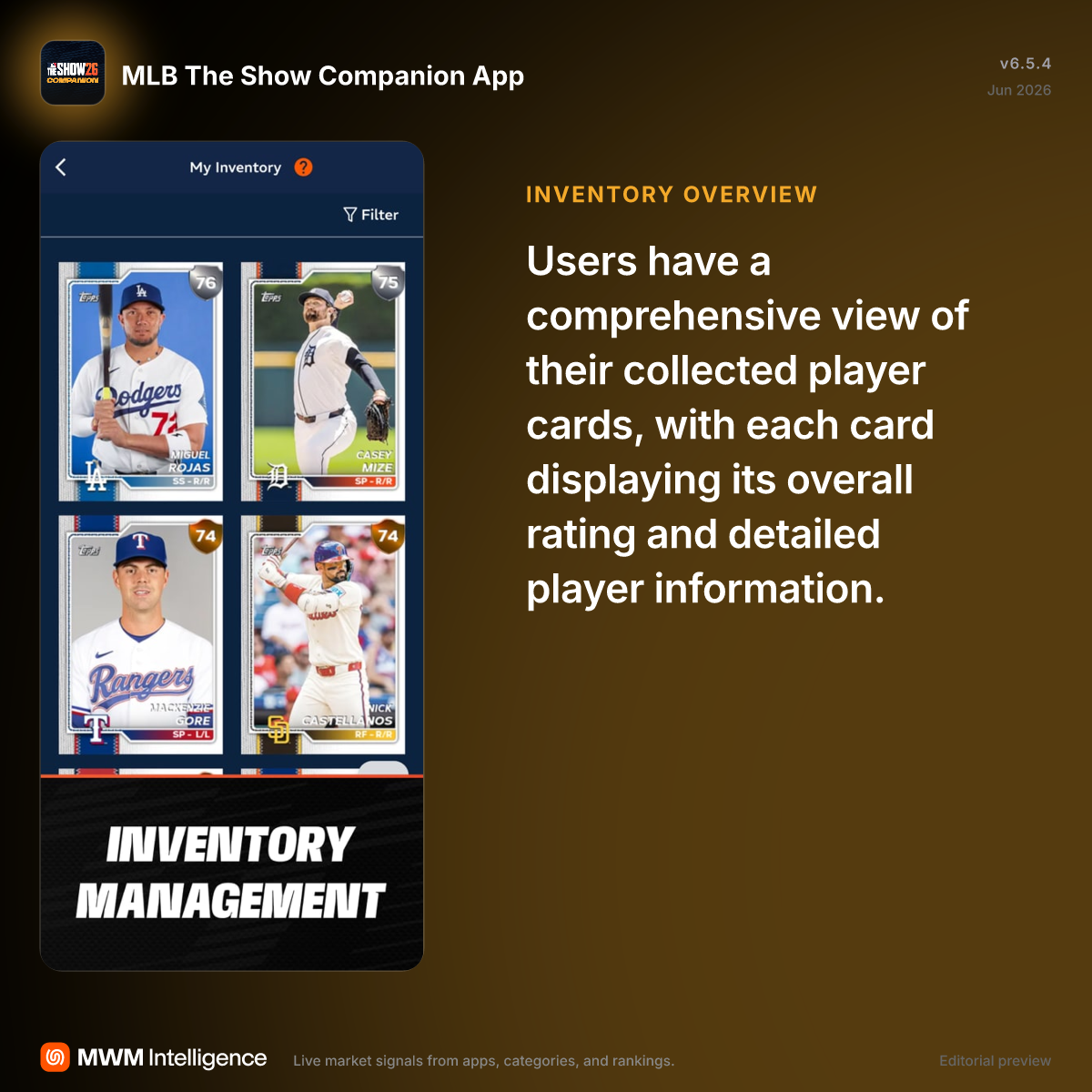 MLB The Show Companion App - Games App | MWM