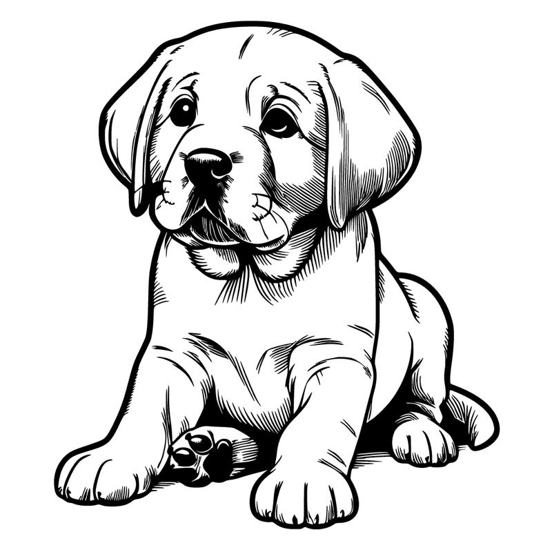 labrador puppy realistic