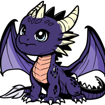 fierce baby night dragon