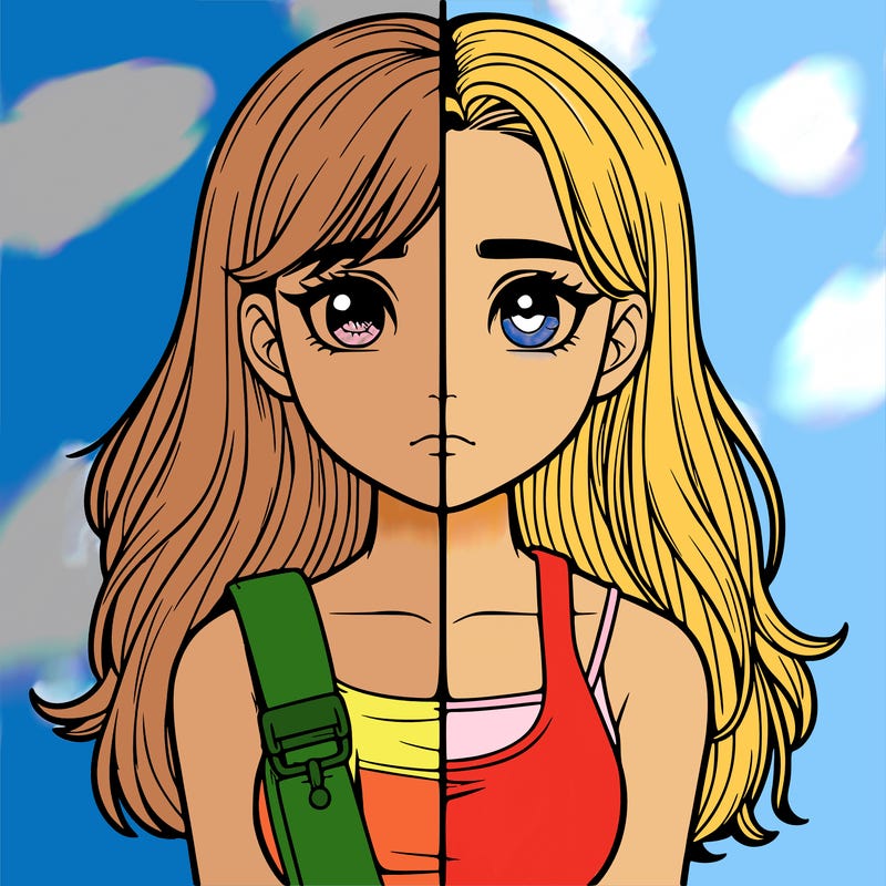 realistic girl split