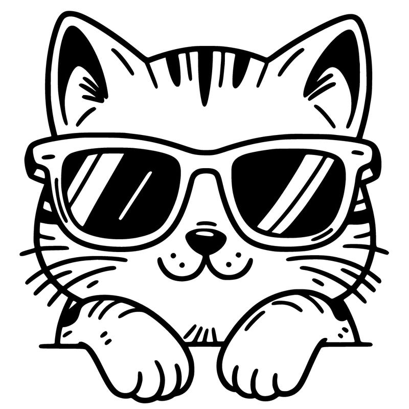 cat with sunglasses