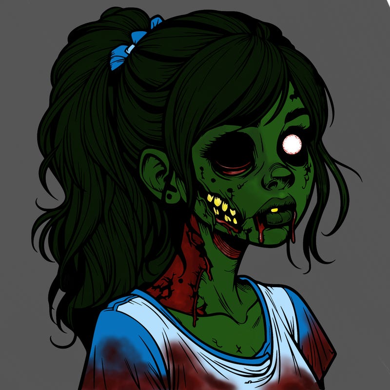 realistic zombie girl