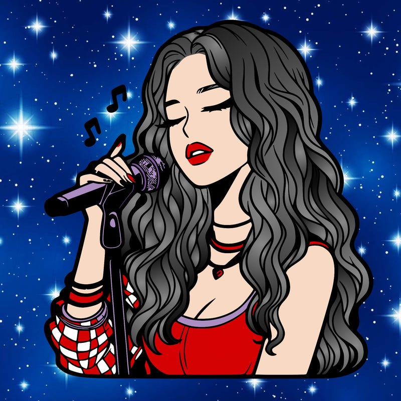 realistic female singer