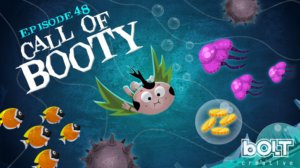 Pocket God - Underwater gameplay from Pocket God Episode 48 titled Call of Booty featuring a Pygmy and jellyfish